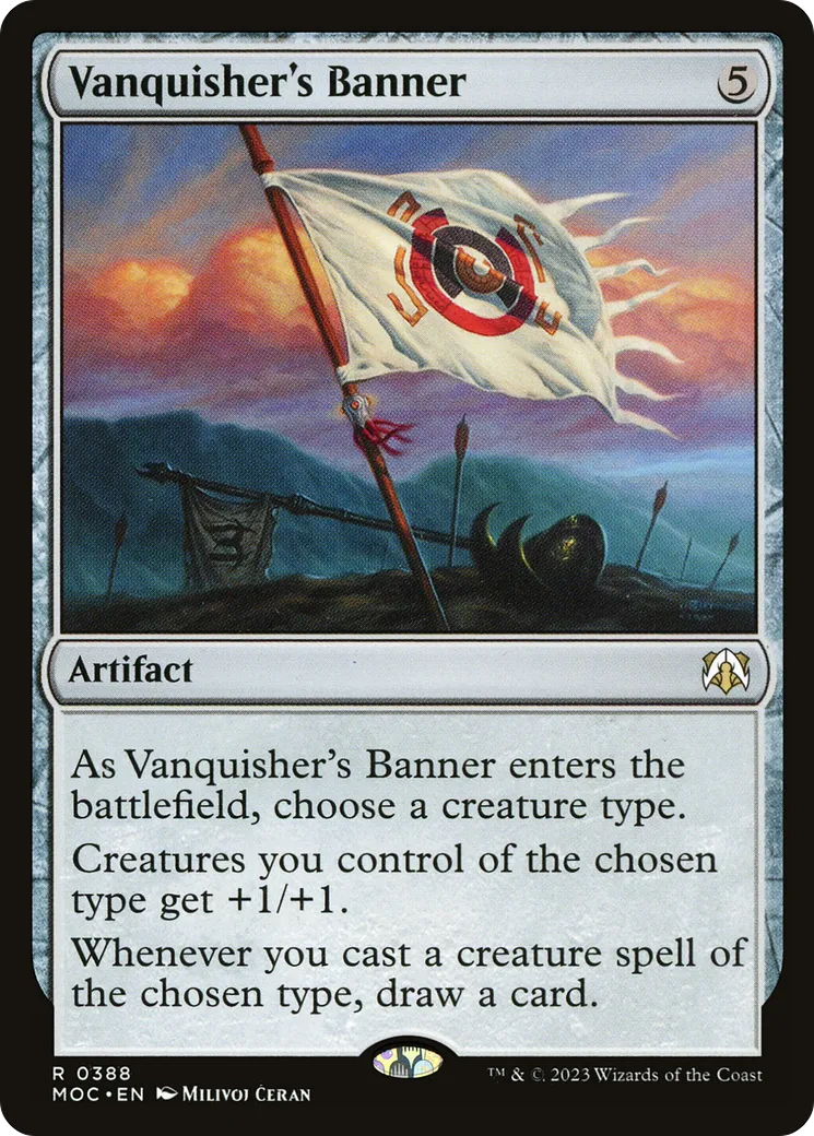 Vanquisher's Banner — March of the Machine Commander — Magic: The Gathering