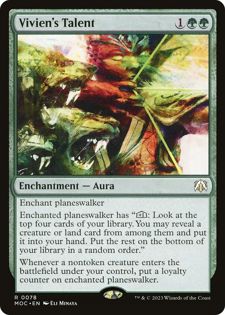Talent de Vivien — March of the Machine Commander — Magic: The Gathering