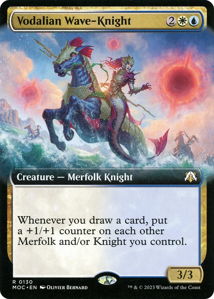 Vodalian Wave-Knight — March of the Machine Commander — Magic: The Gathering