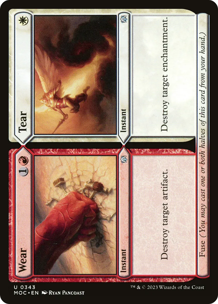 Wear // Tear — March of the Machine Commander — Magic: The Gathering