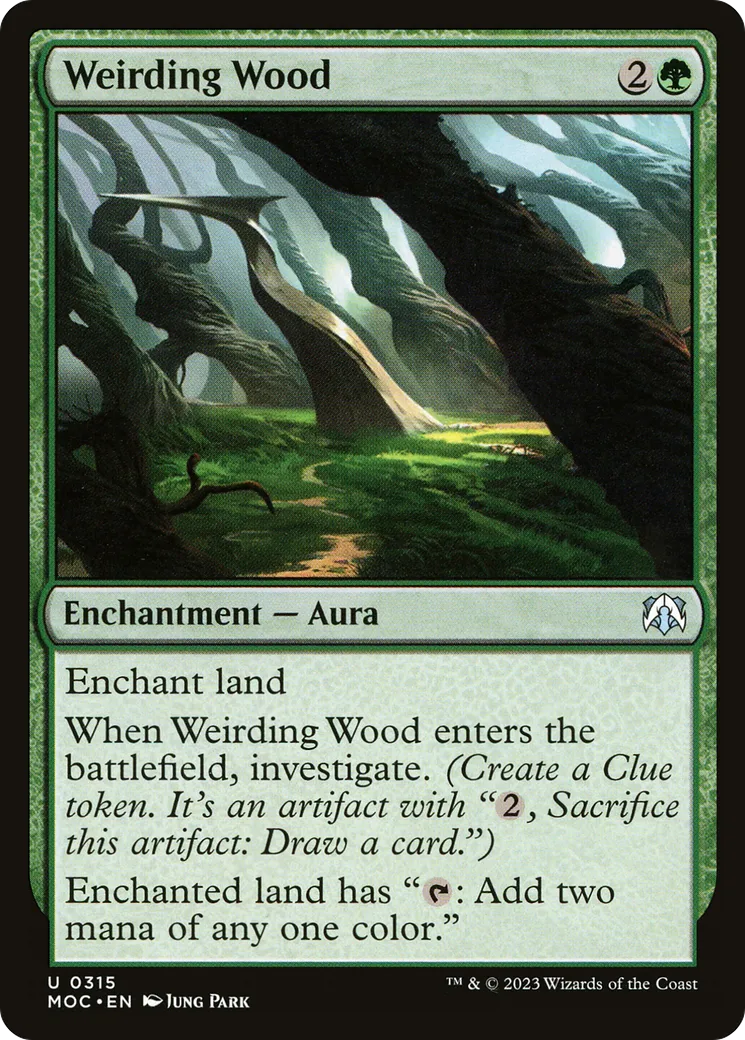 Weirding Wood — March of the Machine Commander — Magic: The Gathering