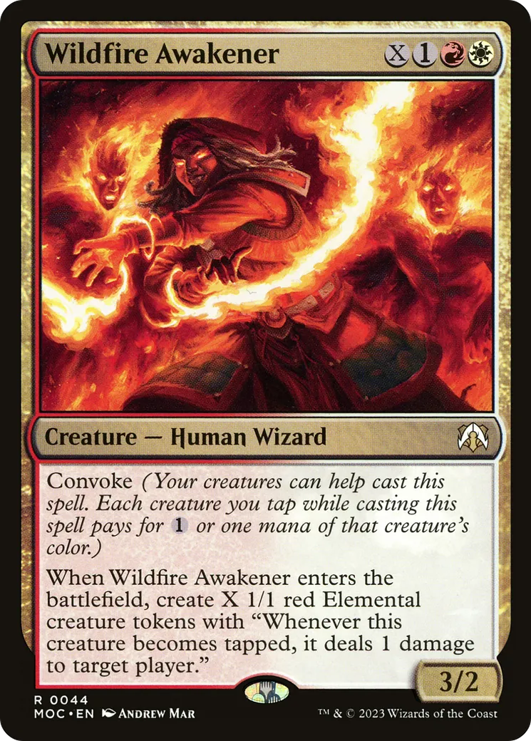 Wildfire Awakener — March of the Machine Commander — Magic: The Gathering