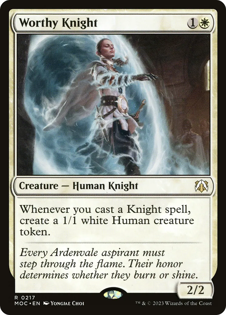 Chevalière valeureuse — March of the Machine Commander — Magic: The Gathering