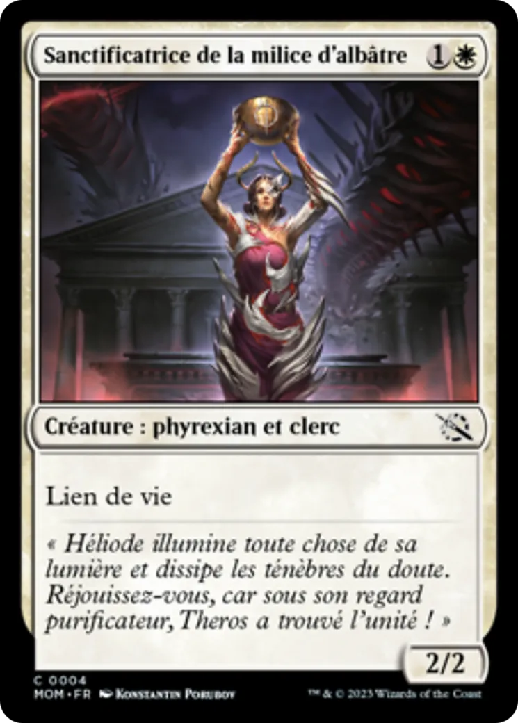 Sanctificatrice de la milice d'albâtre — March of the Machine — Magic: The Gathering