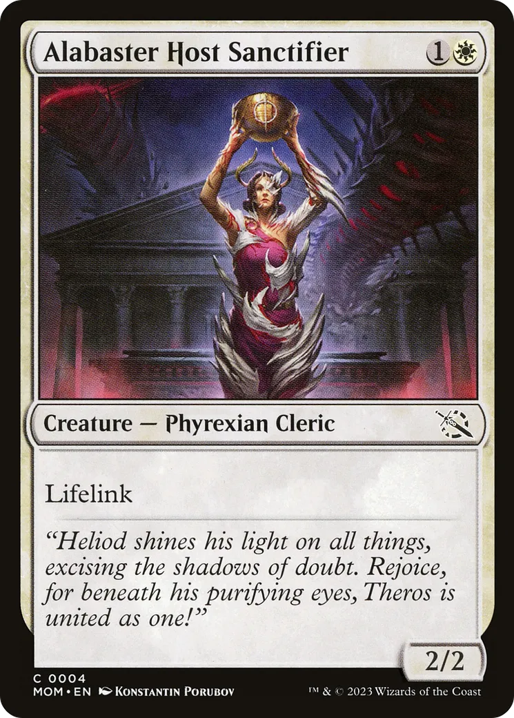 Alabaster Host Sanctifier — March of the Machine — Magic: The Gathering