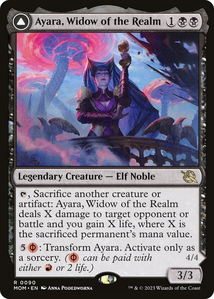 Ayara, Widow of the Realm // Ayara, Furnace Queen — March of the Machine — Magic: The Gathering