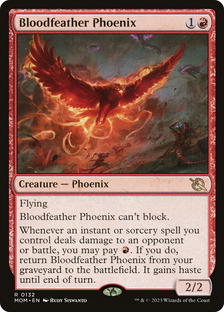 Phénix aux plumes sanguinolentes — March of the Machine — Magic: The Gathering