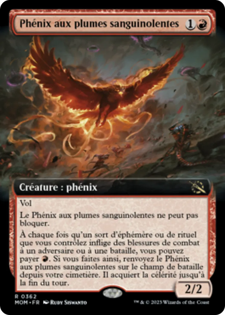 Phénix aux plumes sanguinolentes — March of the Machine — Magic: The Gathering