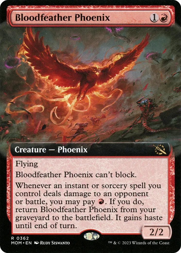 Phénix aux plumes sanguinolentes — March of the Machine — Magic: The Gathering