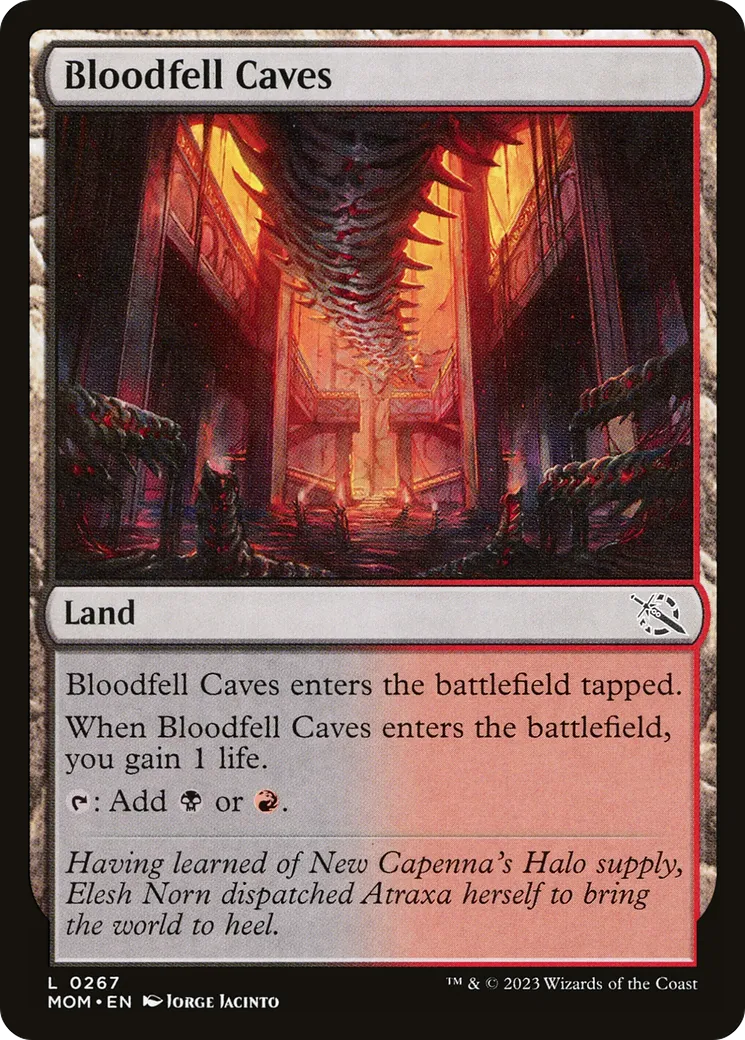 Bloodfell Caves — March of the Machine — Magic: The Gathering