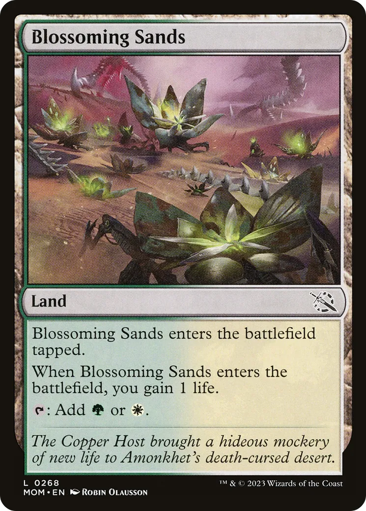 Blossoming Sands — March of the Machine — Magic: The Gathering