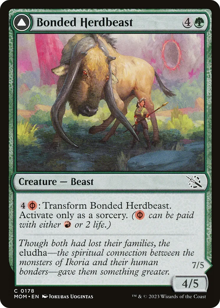 Bonded Herdbeast // Plated Kilnbeast — March of the Machine — Magic: The Gathering