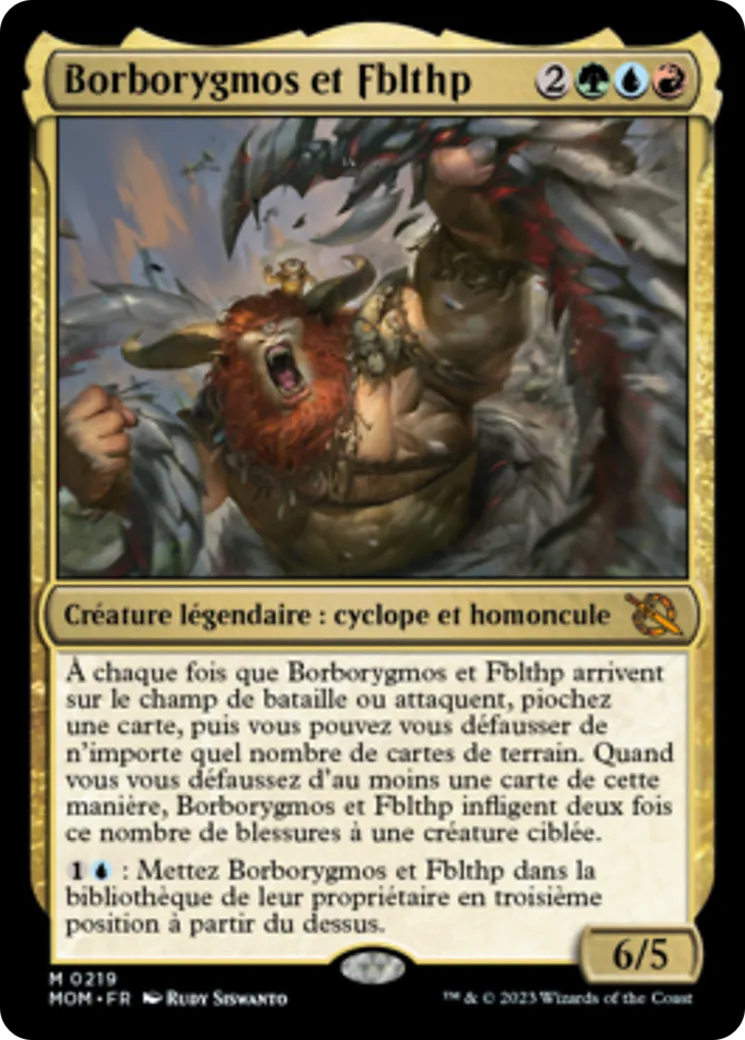 Borborygmos et Fblthp — March of the Machine — Magic: The Gathering