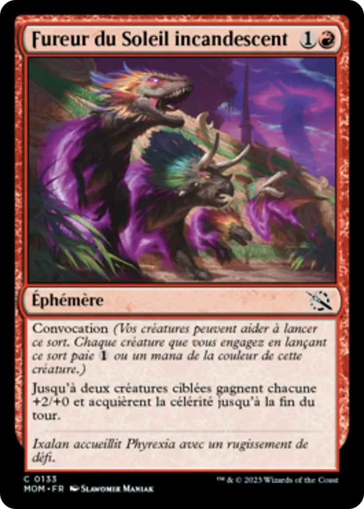 Fureur du Soleil incandescent — March of the Machine — Magic: The Gathering
