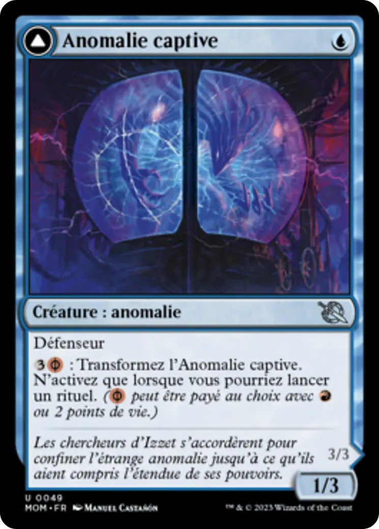 Anomalie captive // Conjurateur parachevé — March of the Machine — Magic: The Gathering