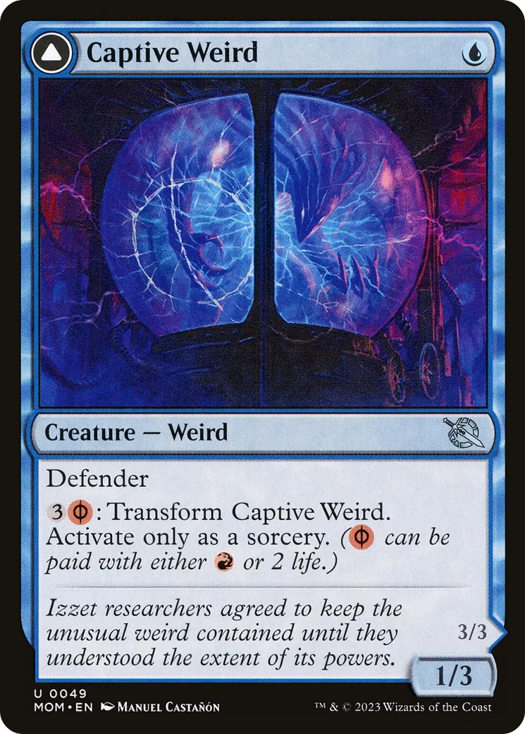 Captive Weird // Compleated Conjurer — March of the Machine — Magic: The Gathering