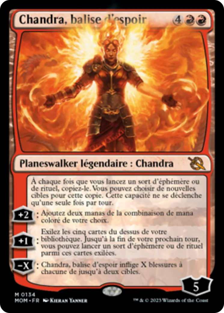 Chandra, balise d'espoir — March of the Machine — Magic: The Gathering