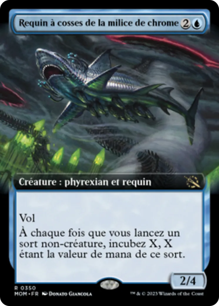 Requin à cosses de la milice de chrome — March of the Machine — Magic: The Gathering