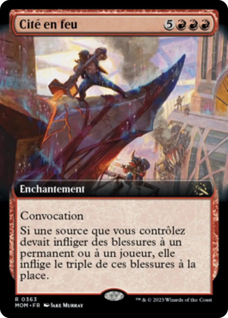 Cité en feu — March of the Machine — Magic: The Gathering