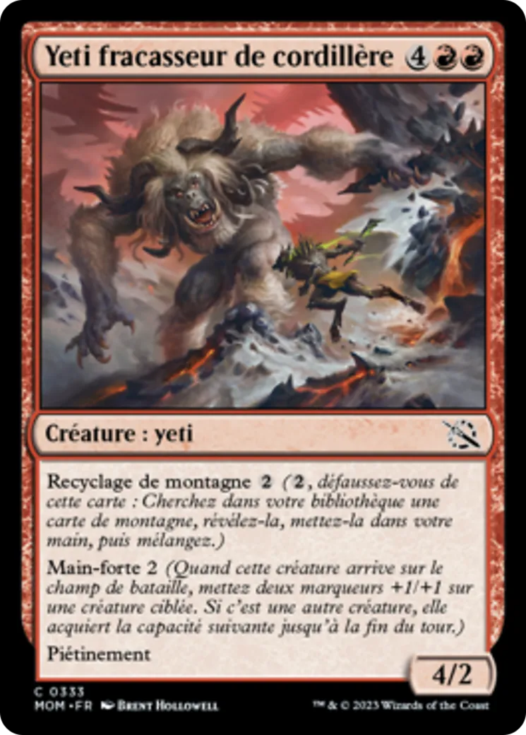 Yeti fracasseur de cordillère — March of the Machine — Magic: The Gathering