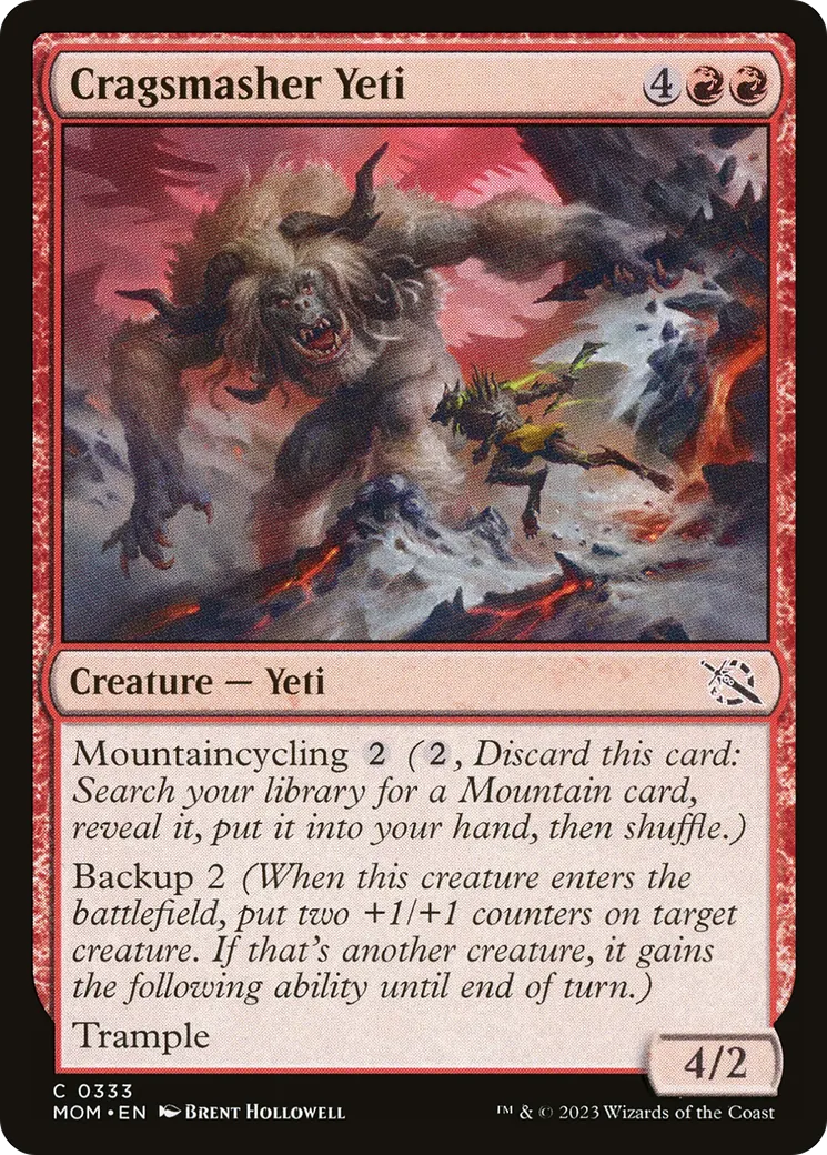 Yeti fracasseur de cordillère — March of the Machine — Magic: The Gathering