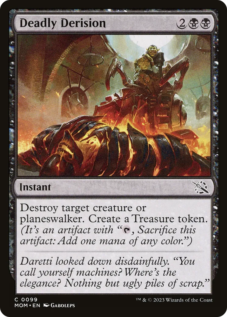 Deadly Derision — March of the Machine — Magic: The Gathering