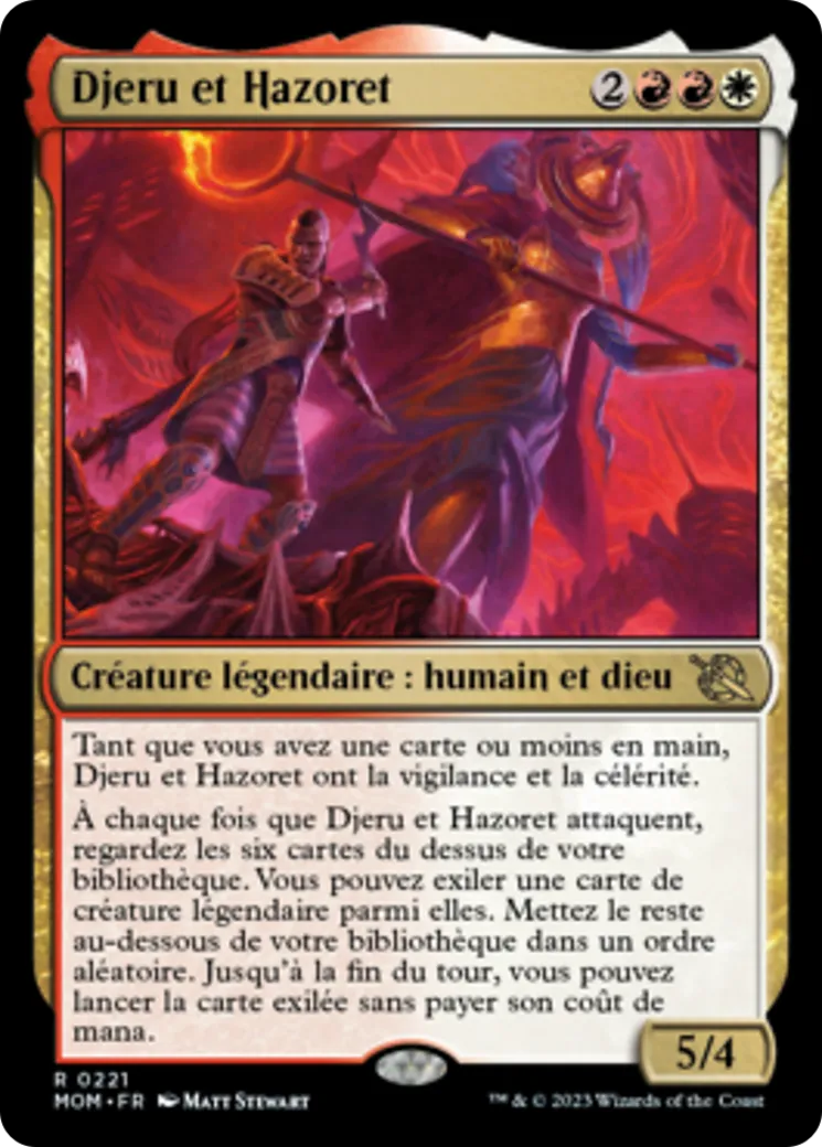 Djeru et Hazoret — March of the Machine — Magic: The Gathering