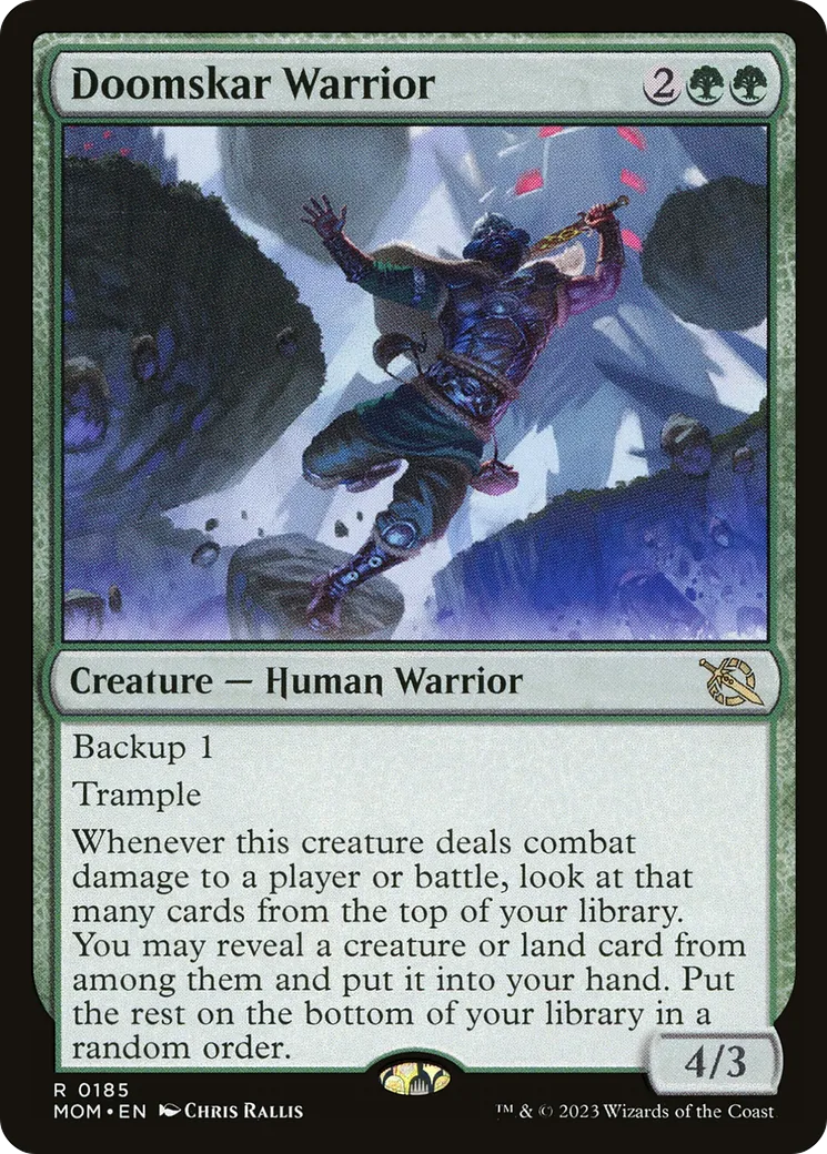 Doomskar Warrior — March of the Machine — Magic: The Gathering