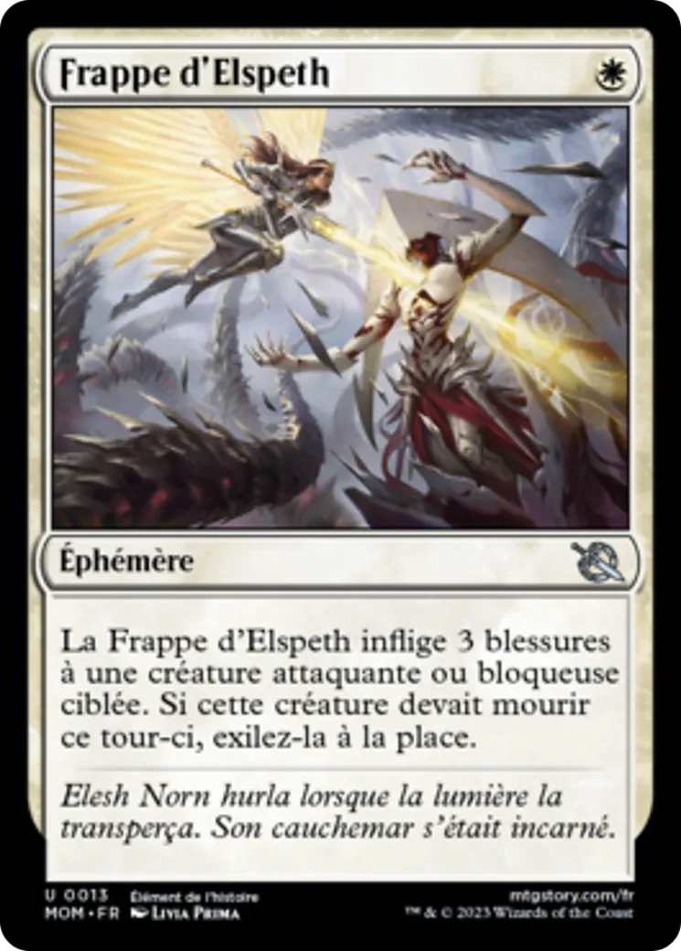 Frappe d'Elspeth — March of the Machine — Magic: The Gathering