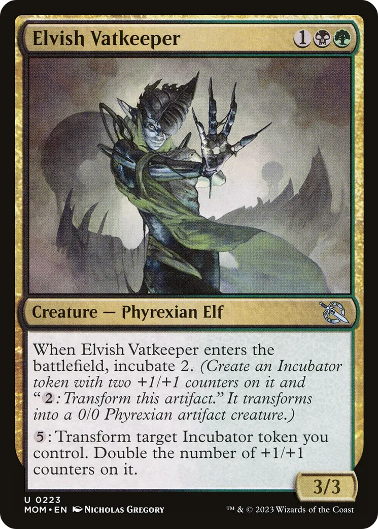 Gardienne des cuves elfe — March of the Machine — Magic: The Gathering