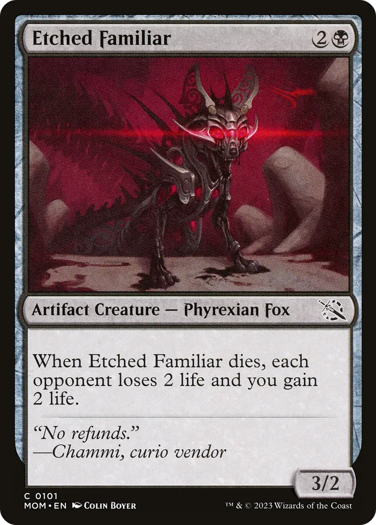 Familier gravé — March of the Machine — Magic: The Gathering