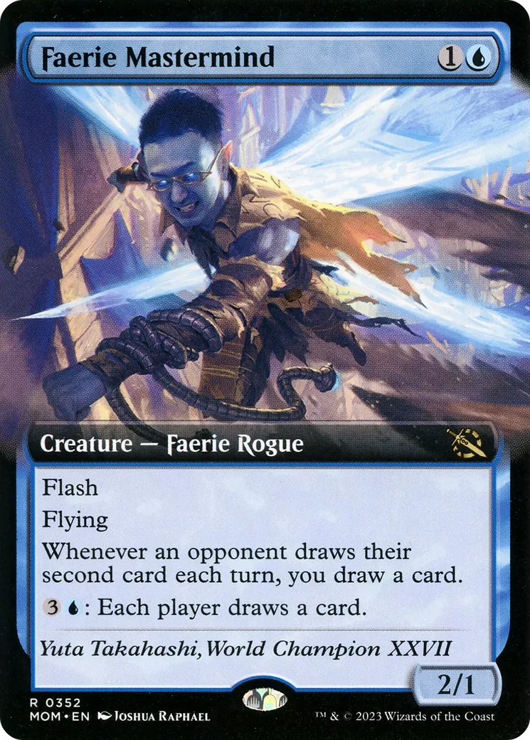 Faerie Mastermind — March of the Machine — Magic: The Gathering
