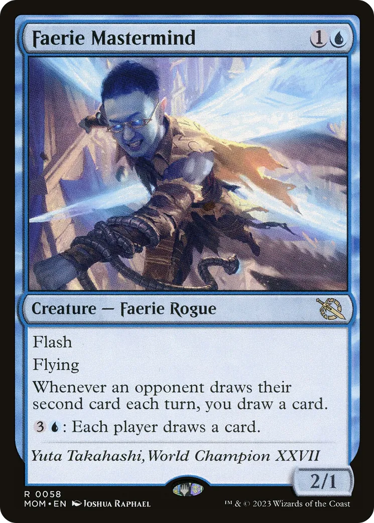 Faerie Mastermind — March of the Machine — Magic: The Gathering