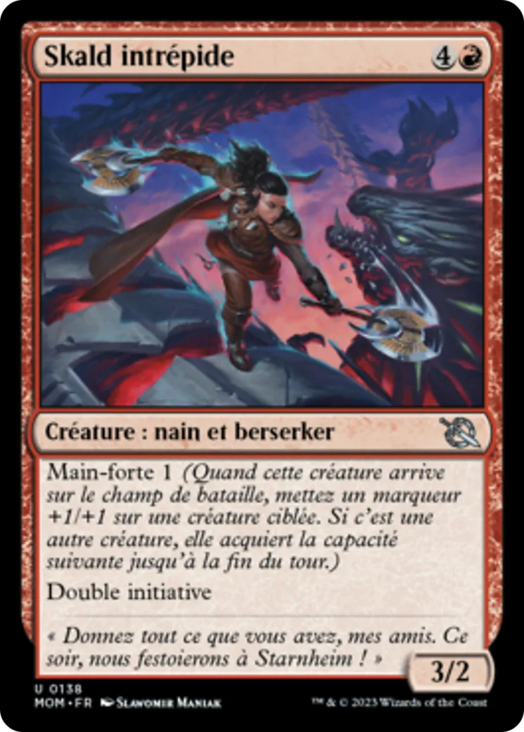 Skald intrépide — March of the Machine — Magic: The Gathering