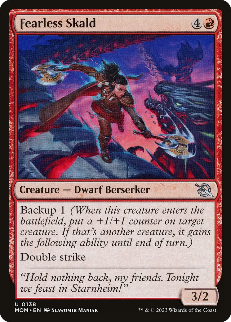 Skald intrépide — March of the Machine — Magic: The Gathering