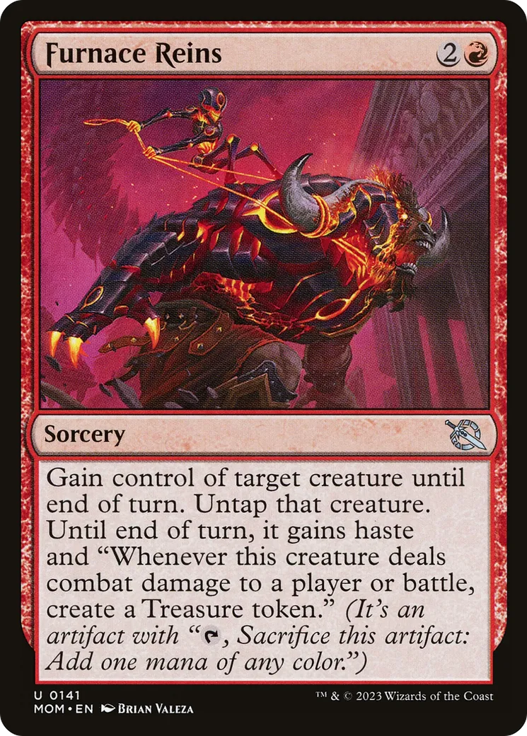 Furnace Reins — March of the Machine — Magic: The Gathering