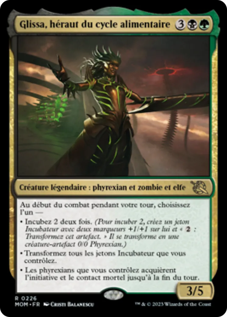 Glissa, héraut du cycle alimentaire — March of the Machine — Magic: The Gathering