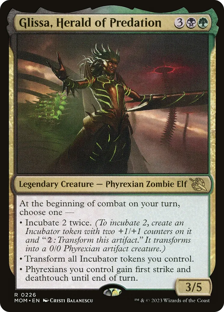 Glissa, héraut du cycle alimentaire — March of the Machine — Magic: The Gathering