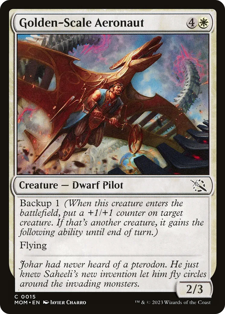 Aéronaute de l'Écaille dorée — March of the Machine — Magic: The Gathering