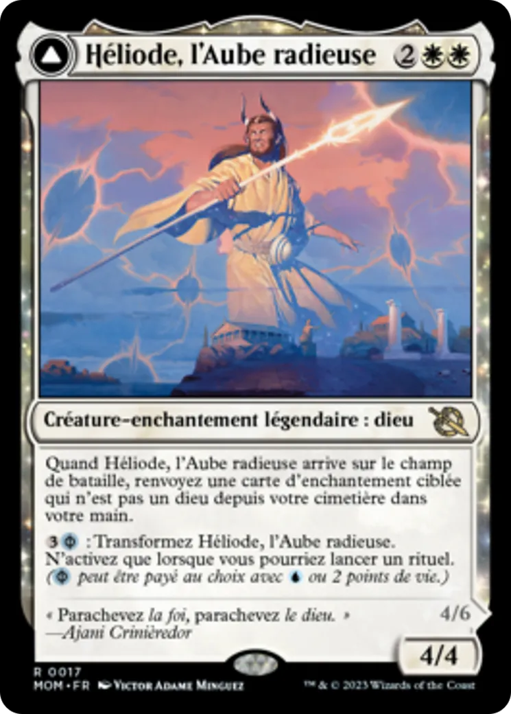 Héliode, l'Aube radieuse // Héliode, l'Éclipse déformée — March of the Machine — Magic: The Gathering