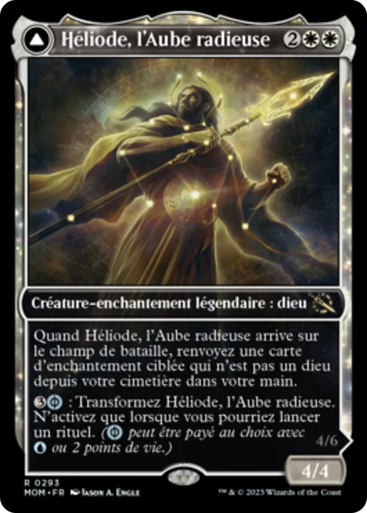 Héliode, l'Aube radieuse // Héliode, l'Éclipse déformée — March of the Machine — Magic: The Gathering