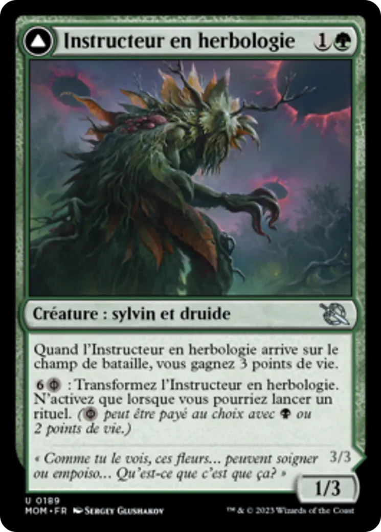 Instructeur en herbologie // Invocateur de maladie — March of the Machine — Magic: The Gathering