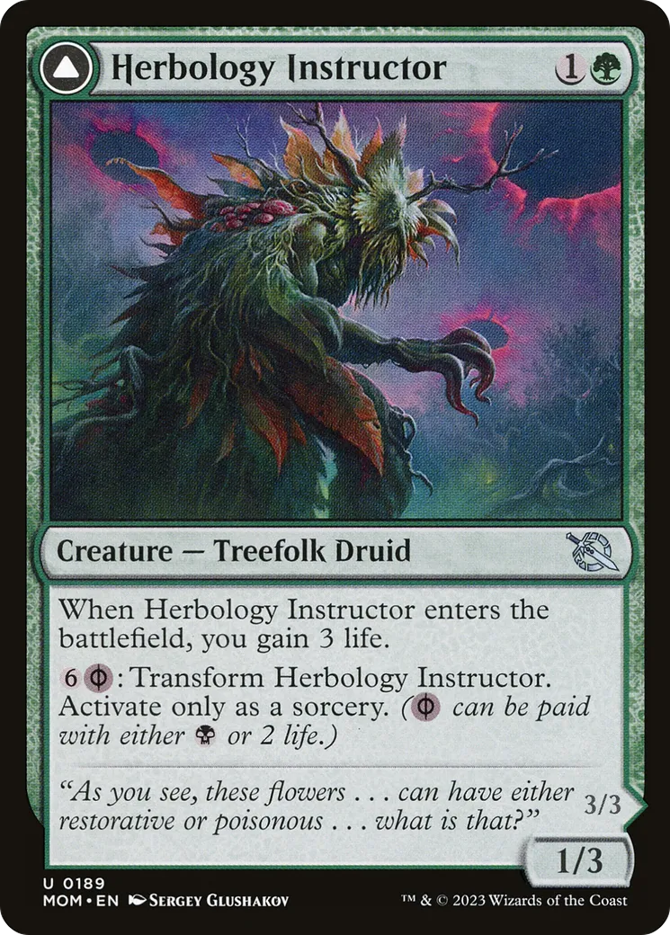 Herbology Instructor // Malady Invoker — March of the Machine — Magic: The Gathering
