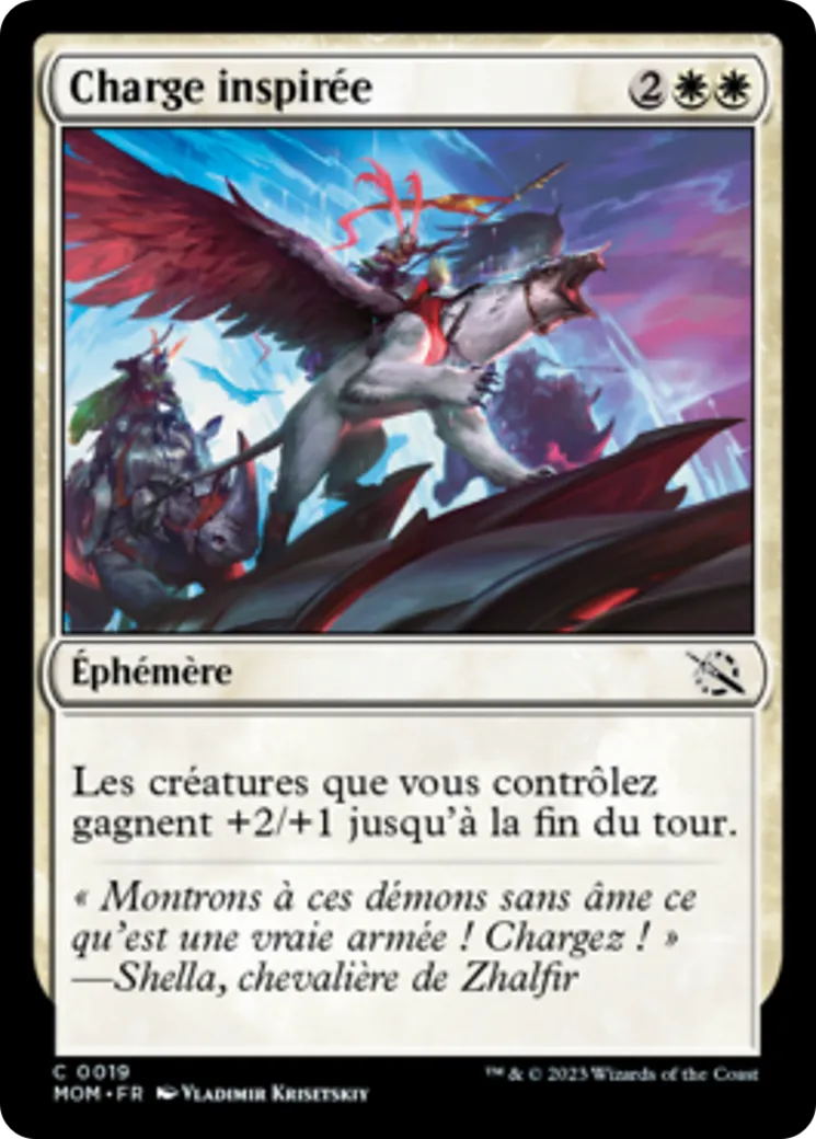 Charge inspirée — March of the Machine — Magic: The Gathering