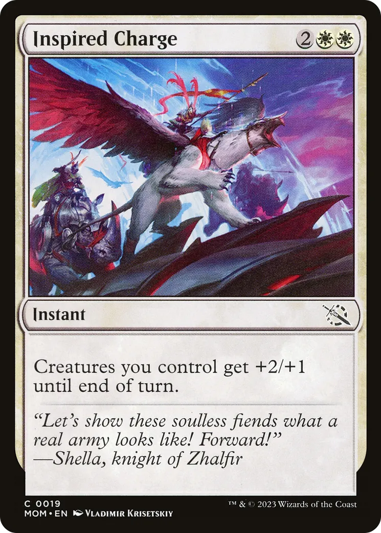 Inspired Charge — March of the Machine — Magic: The Gathering
