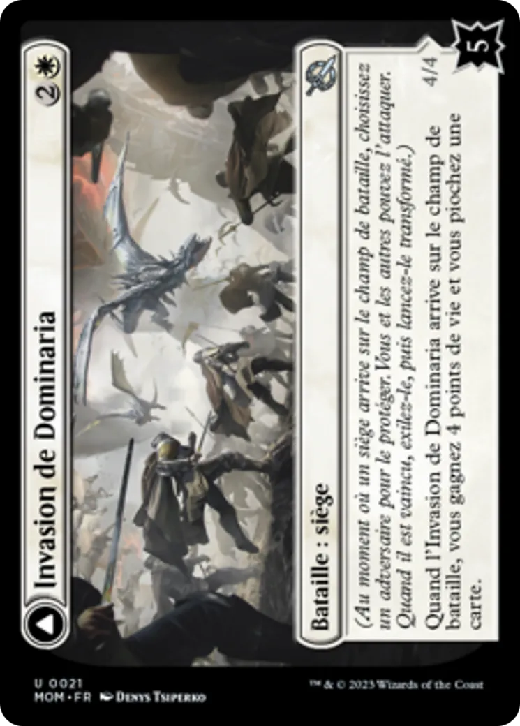 Invasion de Dominaria // Protectrice de la foi de Serra — March of the Machine — Magic: The Gathering