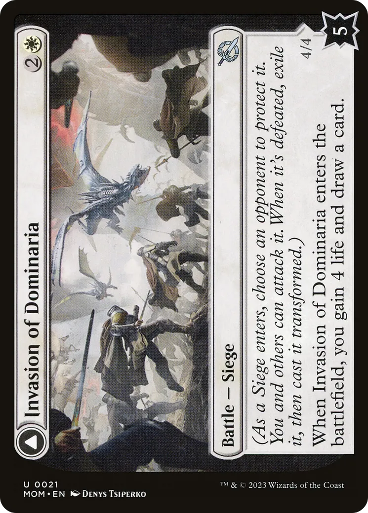 Invasion de Dominaria // Protectrice de la foi de Serra — March of the Machine — Magic: The Gathering