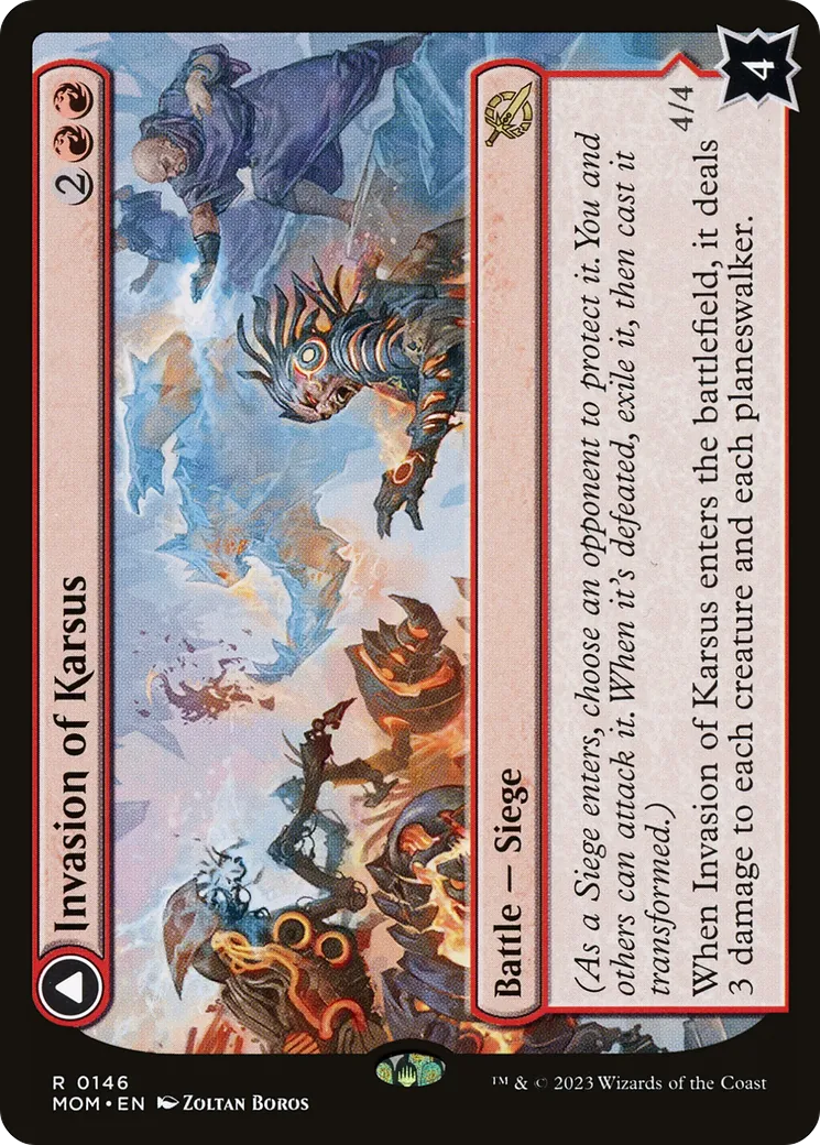 Invasion de Karsus // Élémental de réfraction — March of the Machine — Magic: The Gathering