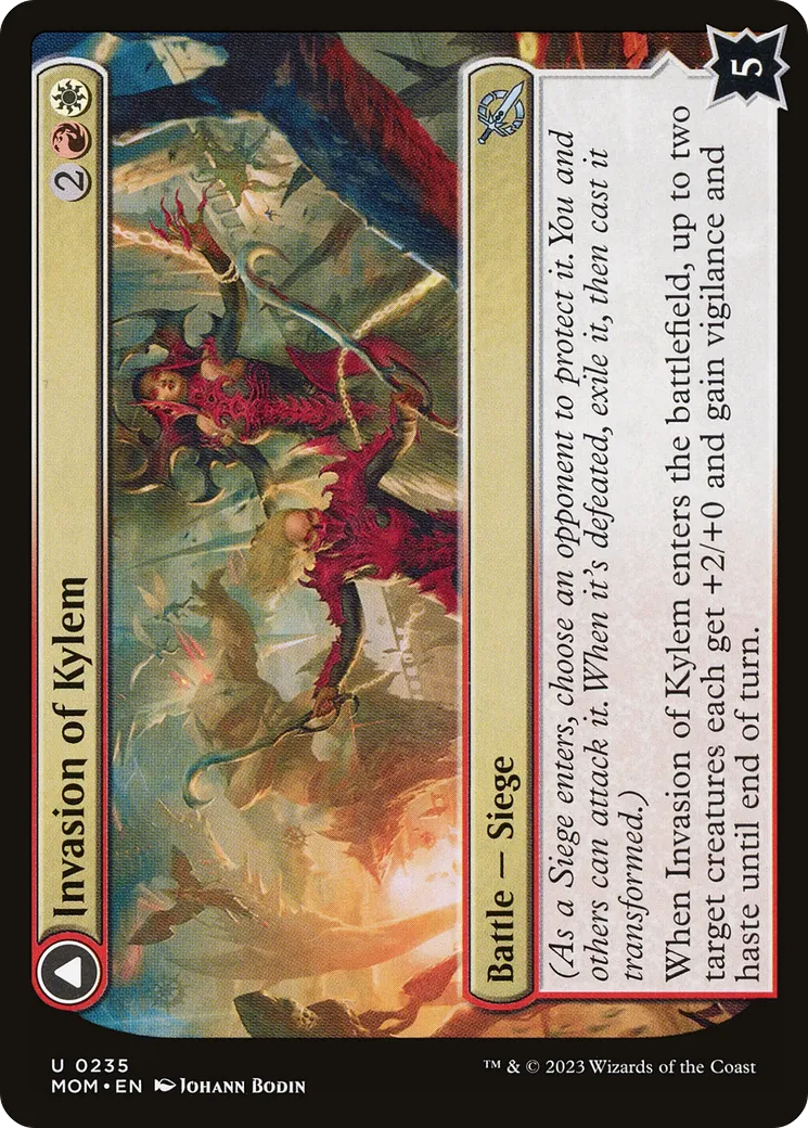 Invasion de Kylem // Binomes de la Lice de la Bravoure — March of the Machine — Magic: The Gathering