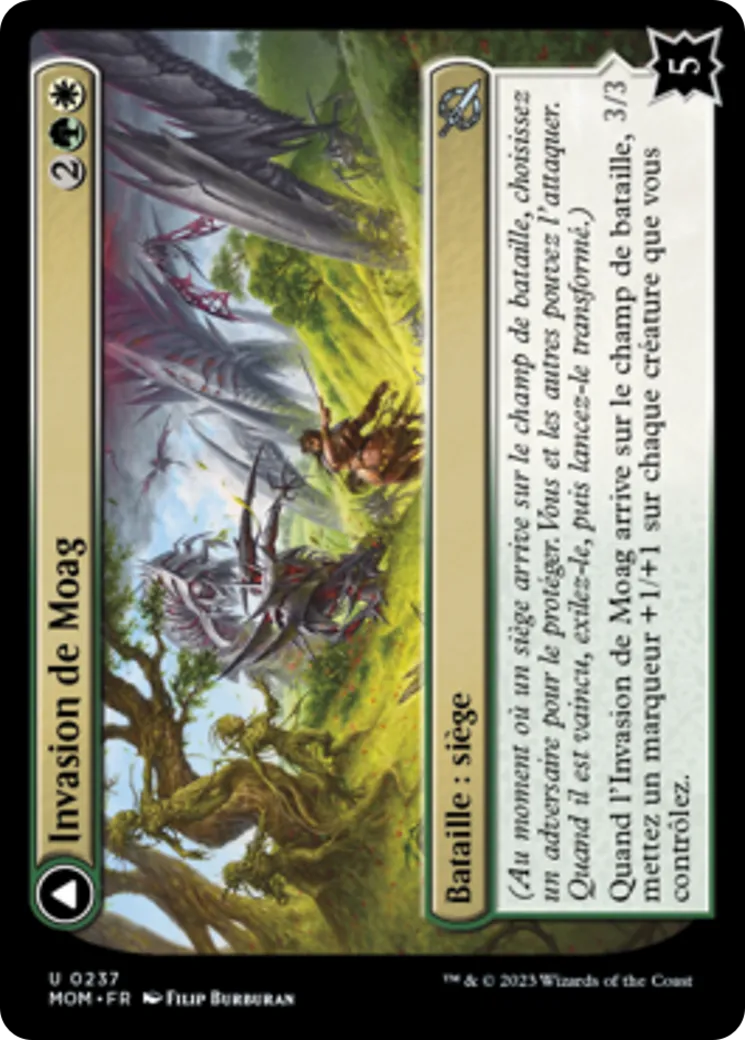 Invasion de Moag // Dryades porteuses de floraison — March of the Machine — Magic: The Gathering
